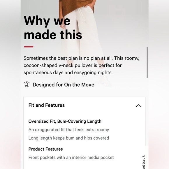 Lululemon Rippled N-Neck Pullover in Copper Brown Size 4 - Picture 9 of 14